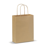 Saco de papel kraft de cores pequeno para presente 120 g/m2 cor castanho-claro