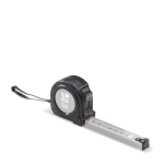 Fita métrica de 3 metros em várias cores com clip para o cinto vista principal