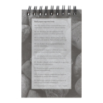 Caderno de papel de pedra resistente, folhas brancas em formato de bolso cor natural quarta vista