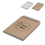 Caderno de papel de pedra resistente, folhas brancas em formato de bolso