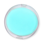 Estojo de plástico para folhas de sabão solúveis em água cor azul pastel