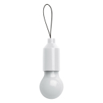 Lanterna de 1 luz LED com pega para pendurar num porta-chaves ou bolsa cor branco terceira vista