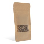 Saco de sementes de flores de abelha e borboleta, saco papel de kraft cor castanho quarta vista