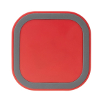 Carregador sem fios quadrado em várias cores vibrantes 5W cor vermelho segunda vista