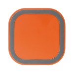 Carregador sem fios quadrado em várias cores vibrantes 5W cor cor-de-laranja segunda vista