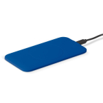 Bateria externa sem fios retangular em várias cores 5W cor azul-escuro quarta vista