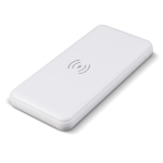 Bateria externa metálica com carregamento sem fios 8.000mAh cor branco