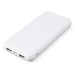 Bateria externa metálica com carregamento sem fios 8.000mAh cor branco segunda vista