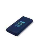 Bateria externa com portas USB-A e uma porta tipo C de 10.000 mAh vista principal
