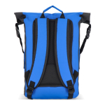 Mochila personalizada roll-top impermeável com alças acolchoadas, 25L cor azul quinta vista