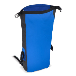 Mochila personalizada roll-top impermeável com alças acolchoadas, 25L cor azul sexta vista