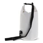 Saco a tiracolo impermeável em PVC com capacidade de 10L Bayside XL cor branco quarta vista