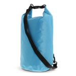 Saco a tiracolo impermeável em PVC com capacidade de 10L Bayside XL cor azul-claro