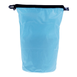 Saco de lona impermeável em várias cores com capacidade de 15L cor azul-claro quinta vista
