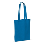 Saco de algodão com certificação OEKO-TEX colorido de 140 g/m2 cor azul