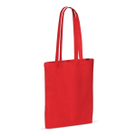 Saco de algodão com certificação OEKO-TEX colorido de 140 g/m2 cor vermelho