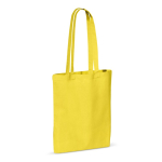 Saco de algodão com certificação OEKO-TEX colorido de 140 g/m2 cor amarelo