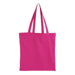 Saco de algodão com certificação OEKO-TEX colorido de 140 g/m2 cor cor-de-rosa