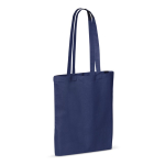 Saco de algodão com certificação OEKO-TEX colorido de 140 g/m2 cor azul-escuro