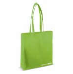 Saco ecológico feito de RPET com asas largas a condizer 100 g/m2 cor verde-lima