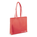 Saco ecológico de RPET com forro extra e asas a condizer 100 g/m2 cor vermelho