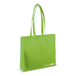 Saco ecológico de RPET com forro extra e asas a condizer 100 g/m2 cor verde-lima
