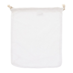 Saco reutilizável de algodão para frutas e verduras 25x30 cm cor branco