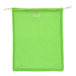 Saco reutilizável de algodão para frutas e verduras 25x30 cm cor verde-lima segunda vista