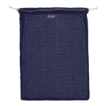 Saco reutilizável de algodão para frutas e verduras 30x40 cm cor azul-escuro segunda vista