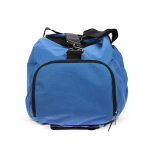 Saco de viagem personalizado de RPET com múltiplos compartimentos cor azul sexta vista