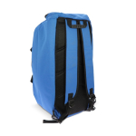 Saco de viagem personalizado de RPET com múltiplos compartimentos cor azul nona vista