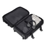 Trolley de viagem com pega retrátil e rodas, capacidade de 38 L cor preto terceira vista