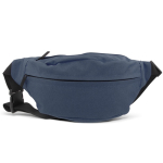 Bolsa de cintura RPET com alça ajustável e dupla acessibilidade cor azul-escuro segunda vista