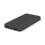 Bateria externa compacta 10.000mAh em plástico reciclado cor cinzento-escuro