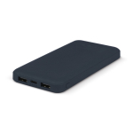 Bateria externa compacta 10.000mAh em plástico reciclado cor azul-escuro