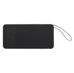 Powerbank de plástico reciclado com carregamento rápido 10.000mAh cor preto quarta vista