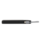Powerbank de plástico reciclado com carregamento rápido 10.000mAh cor preto sexta vista