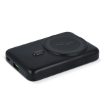 Carregador sem fios personalizadoMegSafe com entrada USB-A e tipo-C cor preto
