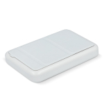 Carregador sem fios personalizadoMegSafe com entrada USB-A e tipo-C cor branco segunda vista
