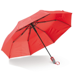 Guarda-chuva dobrável ergonómico, cores e estrutura preta Ø100 cor vermelho