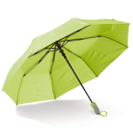 Guarda-chuva dobrável ergonómico, cores e estrutura preta Ø100 cor verde-lima