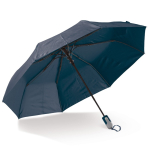 Guarda-chuva dobrável ergonómico, cores e estrutura preta Ø100 cor azul-escuro