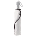 Guarda-chuva dobrável personalizável, branco com estrutura preta Ø98 cor branco quarta vista