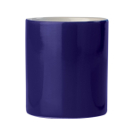 Caneca de cerâmica em várias cores com capacidade de 300ml cor azul-escuro terceira vista