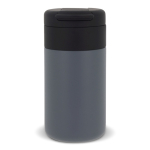 Garrafa térmica de parede dupla com tampa rebatível 250ml cor cinzento-escuro