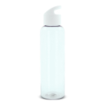 Garrafa de RPET de cores transparentes com asa geométrica 600ml cor branco terceira vista