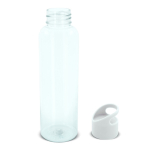Garrafa de RPET de cores transparentes com asa geométrica 600ml cor branco sexta vista