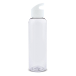 Garrafa promocional RPET transparente com asa geométrica de cor 600ml cor branco transparente