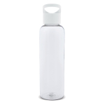 Garrafa promocional RPET transparente com asa geométrica de cor 600ml cor branco transparente segunda vista