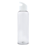 Garrafa promocional RPET transparente com asa geométrica de cor 600ml cor branco transparente terceira vista